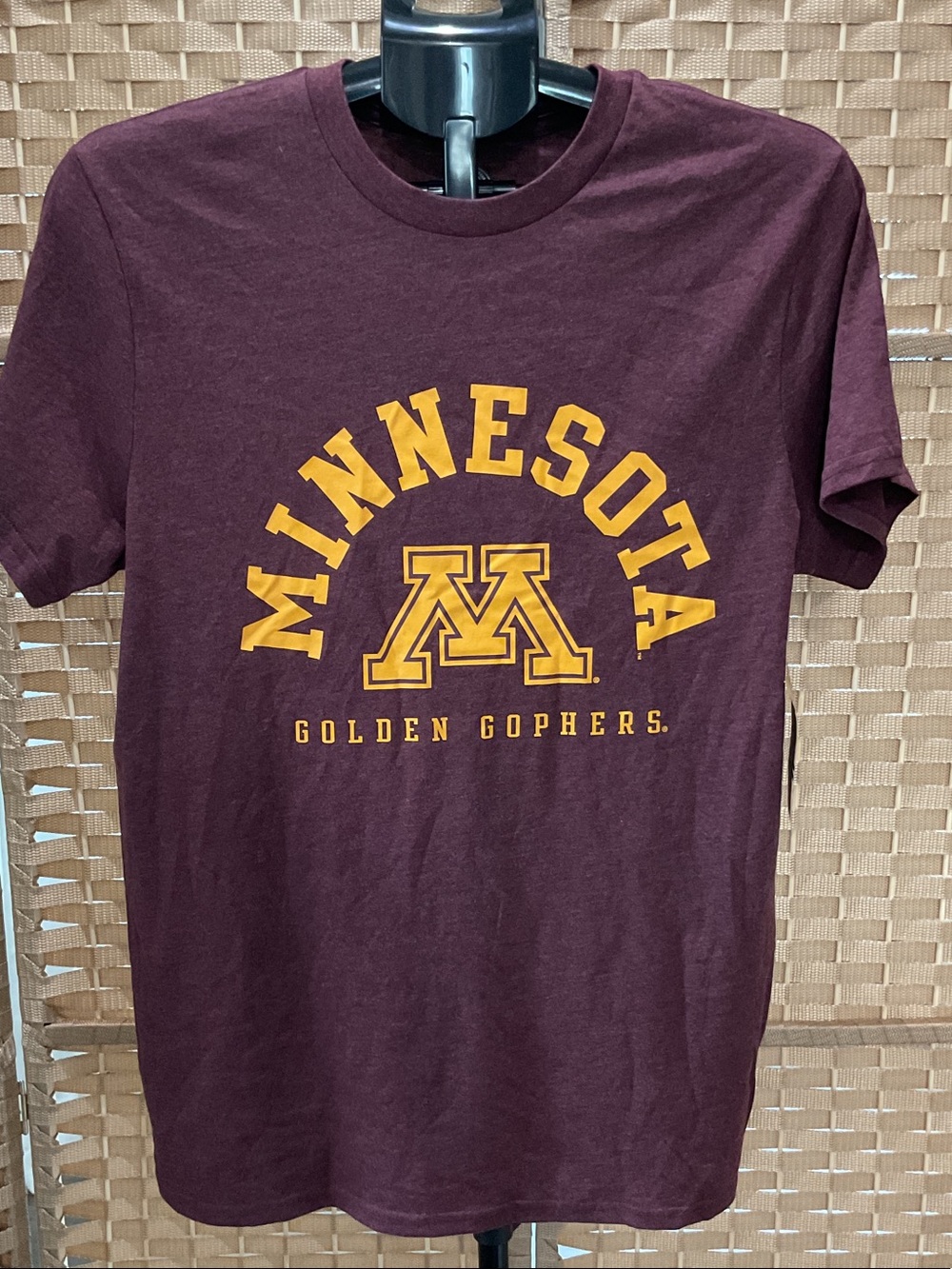Rivalry Threads Minnesota Golden Gophers Maroon Tee with Gold Logo